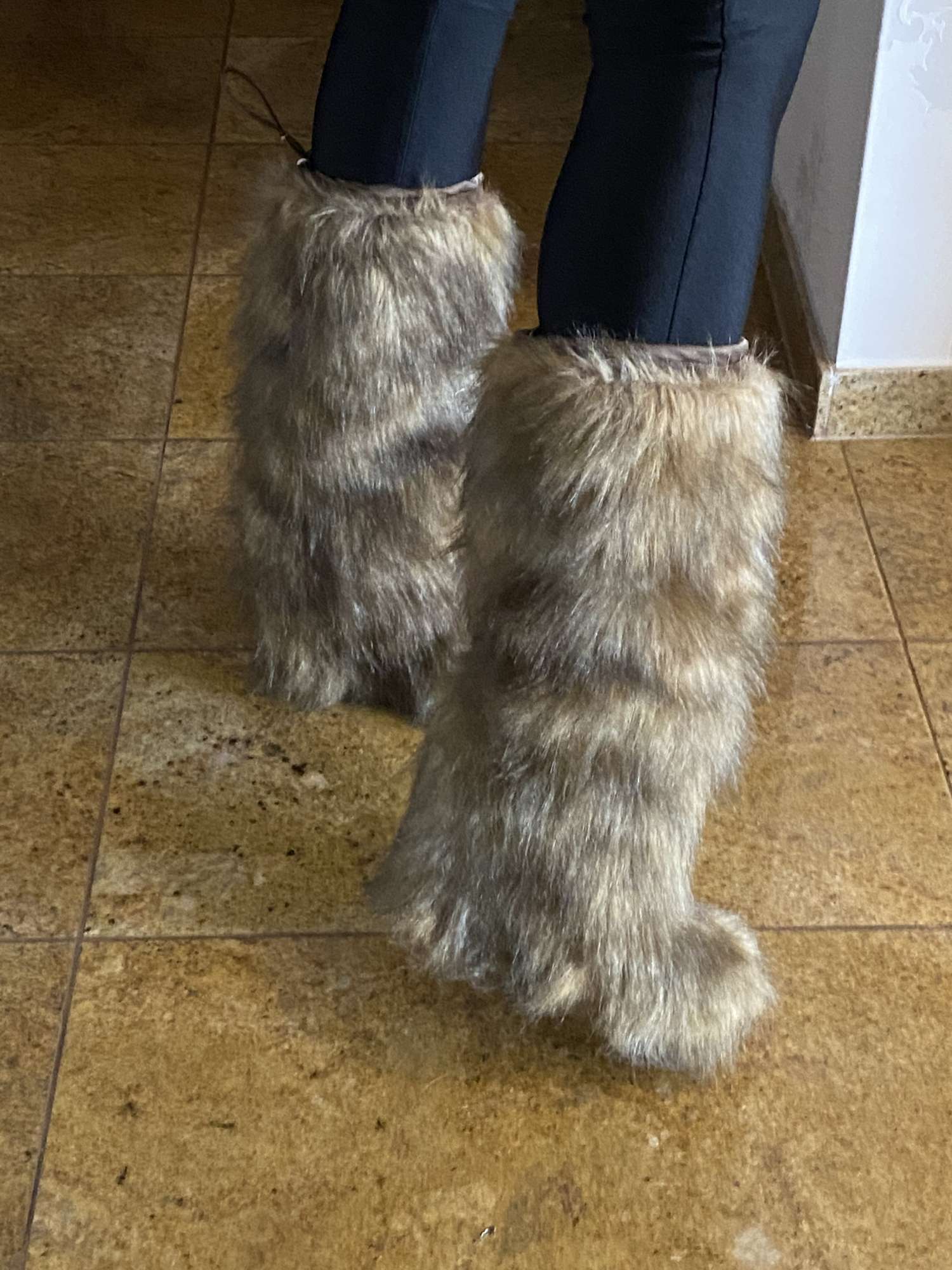 Prada winter fur boots