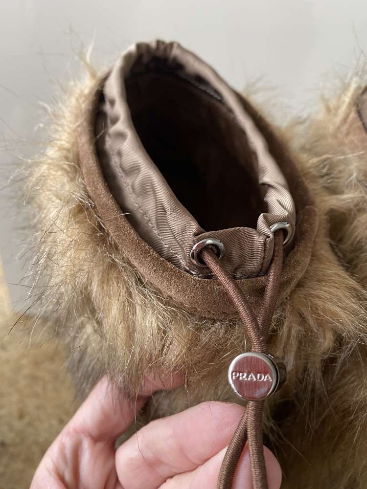 Prada winter fur boots