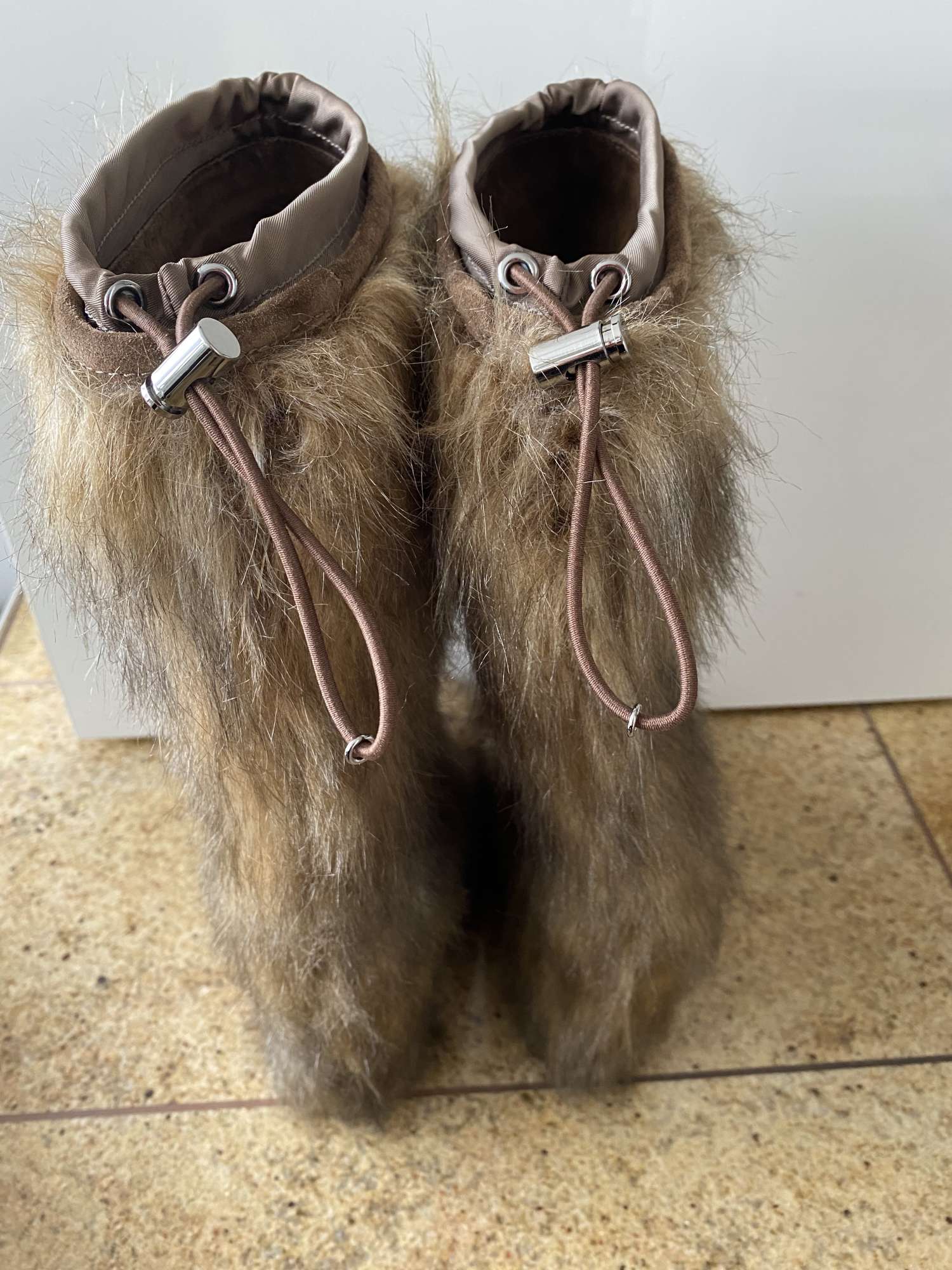 Prada winter fur boots