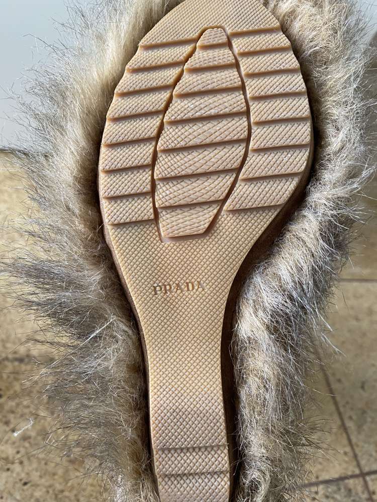 Prada winter fur boots