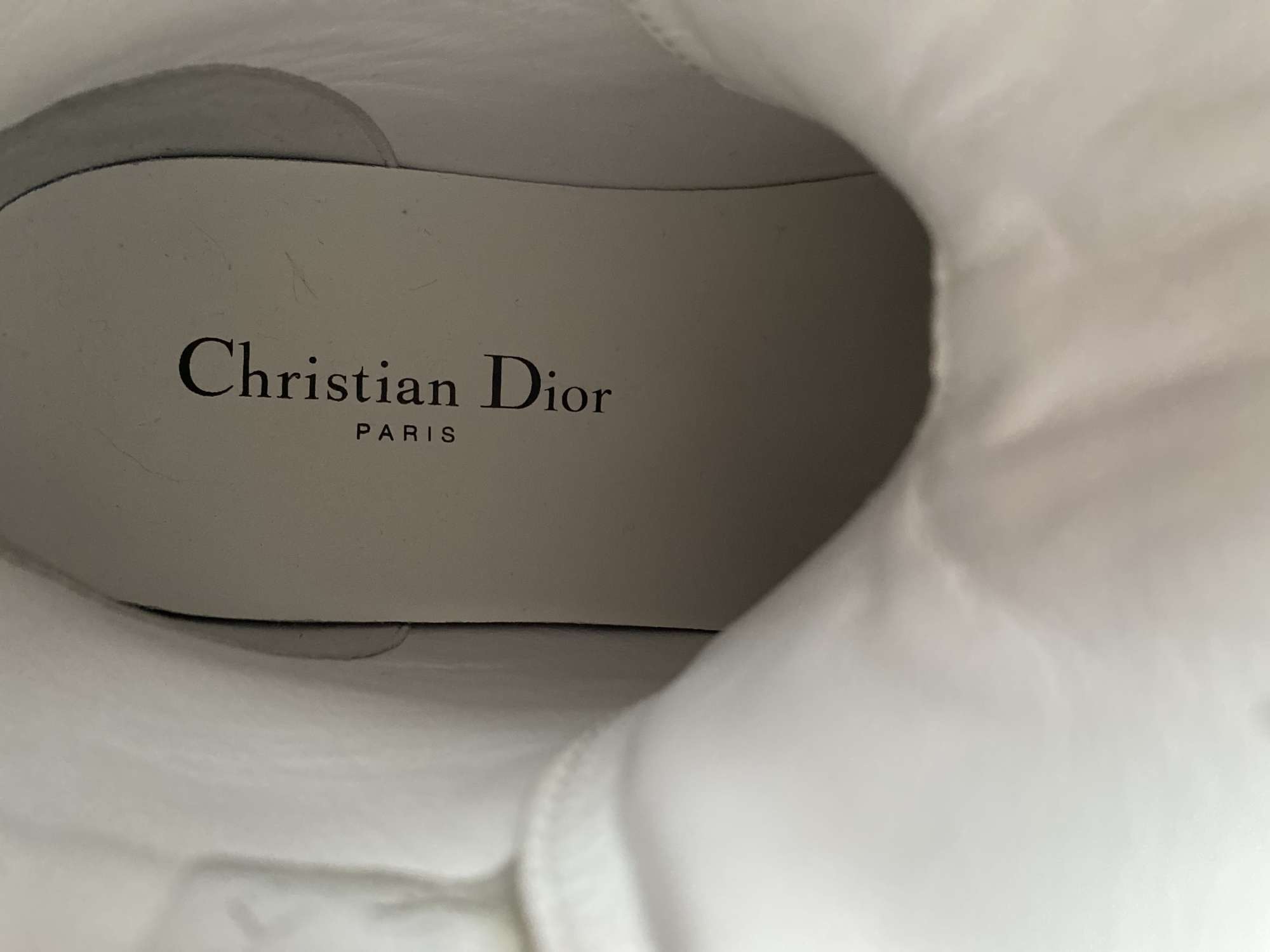 Dior kotníčkové kožené boty