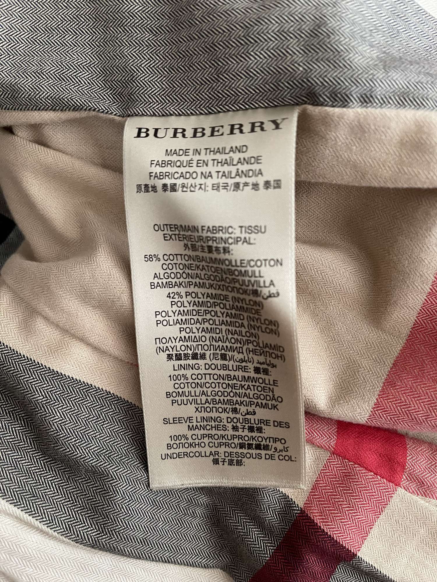 Burberry trench kabat