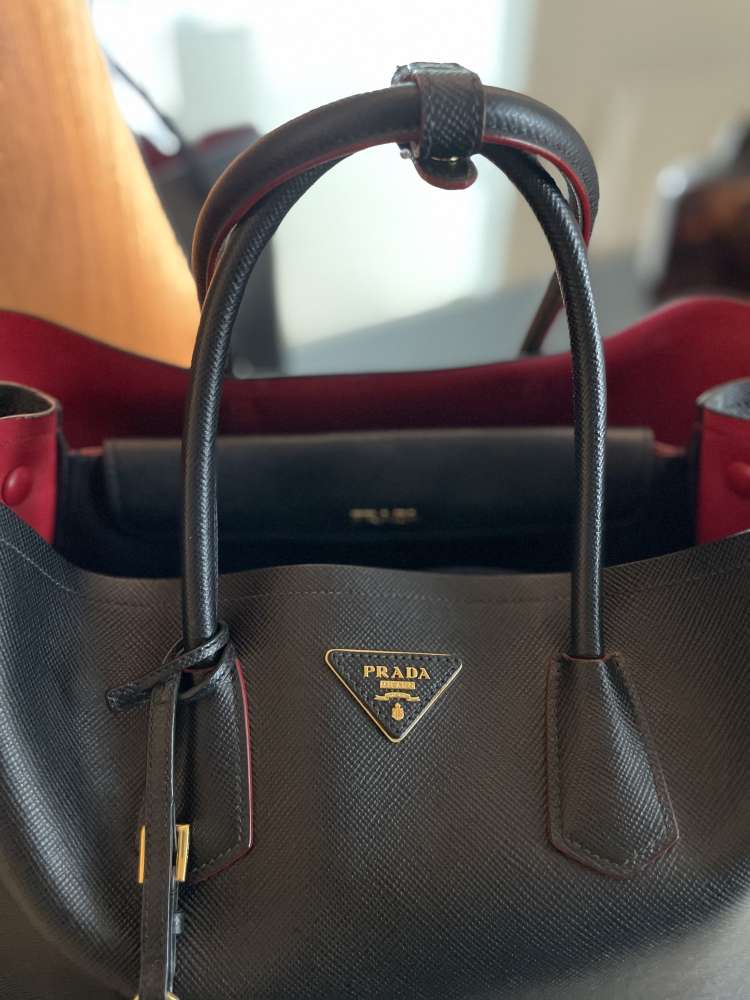 Prada Saffiano Leather Double Bag
