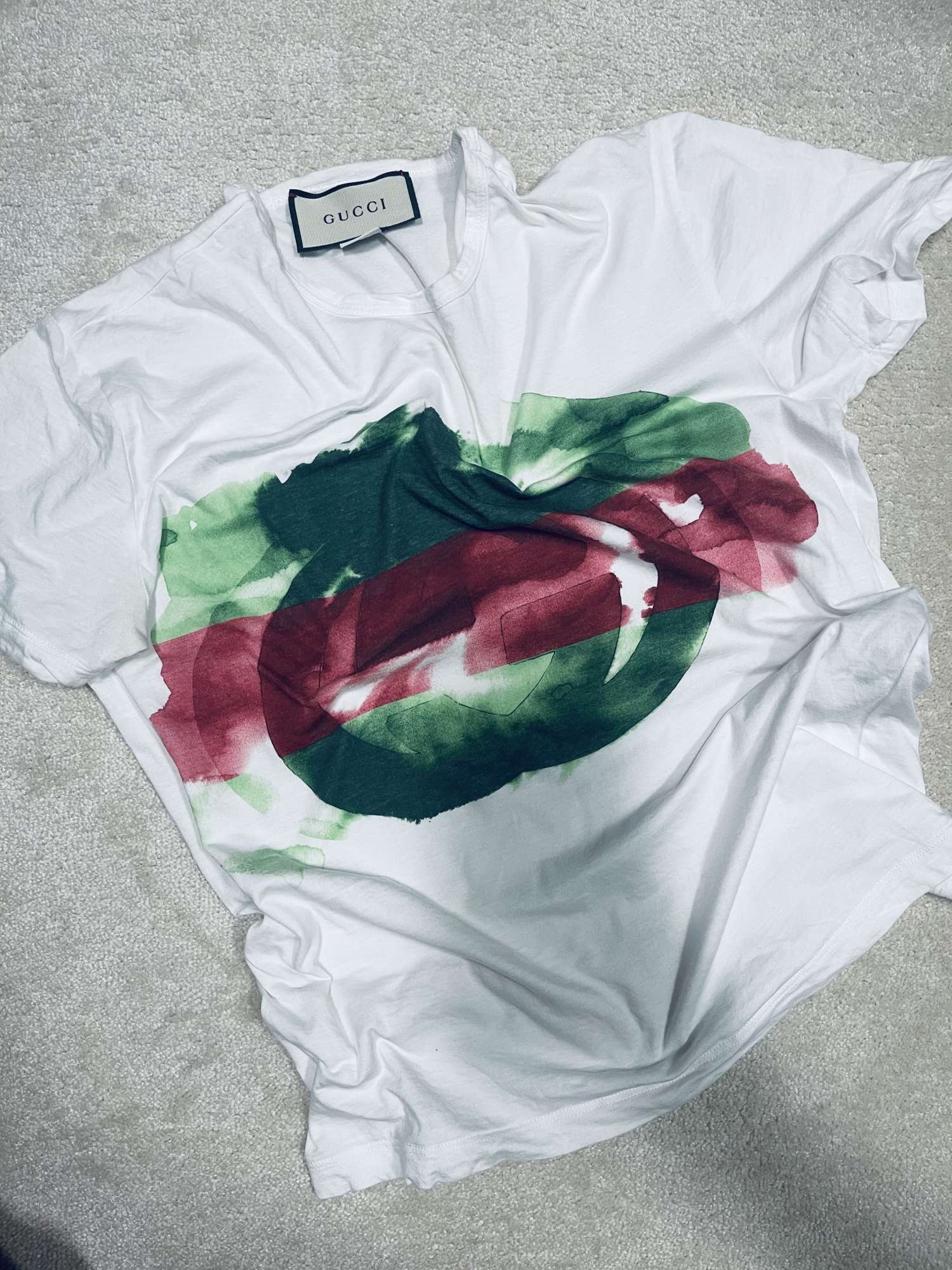 Gucci watercolor t shirt top