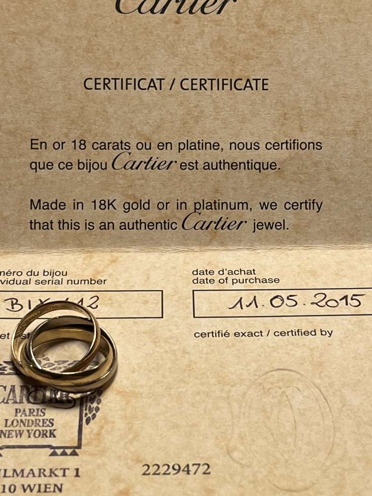Cartier Trinity prsteň