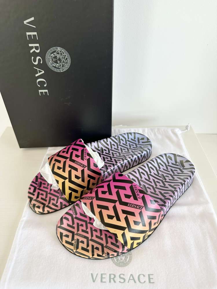 Versace slapky multicolor ruzove