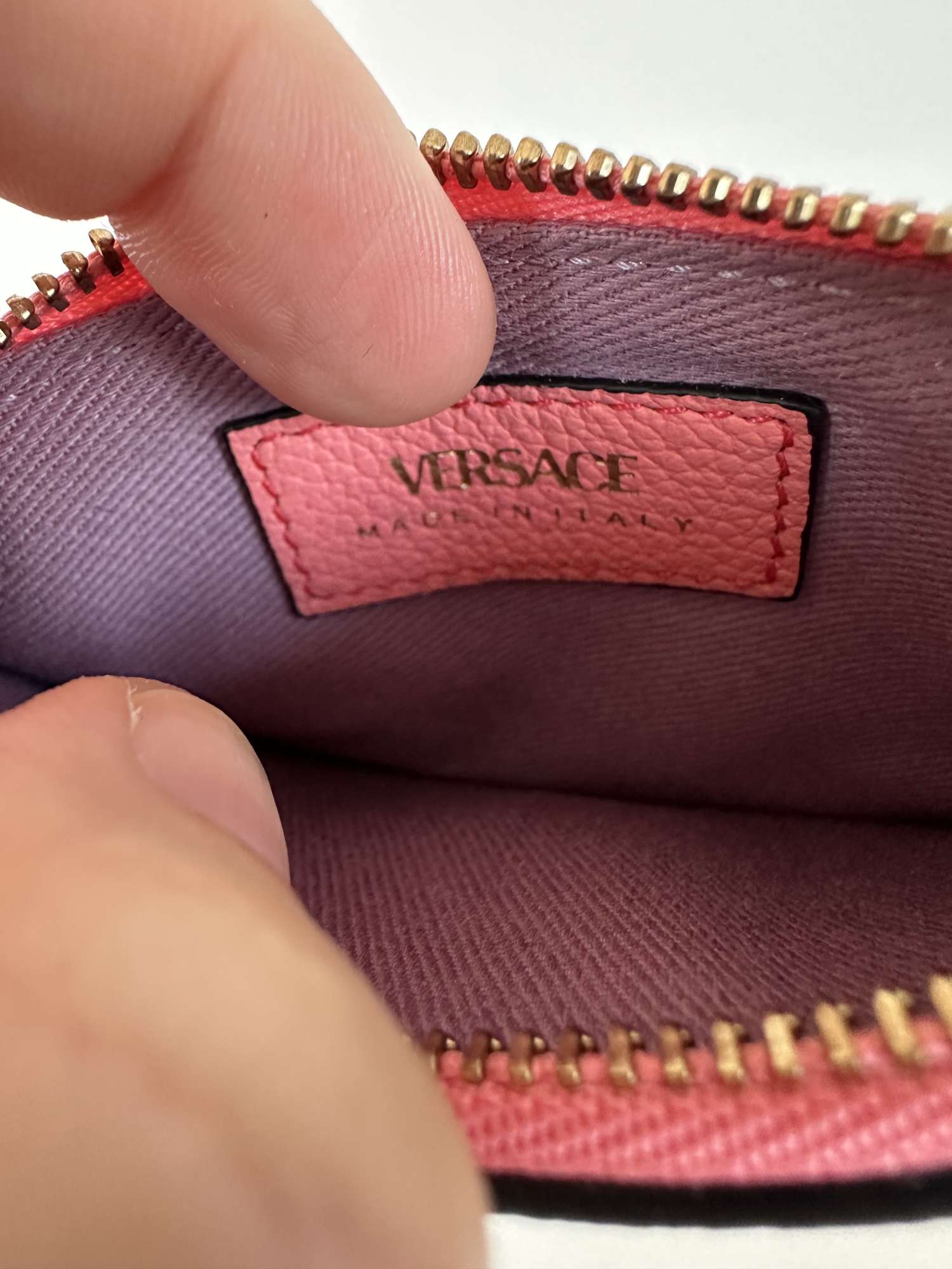 Versace lososovy cardholder