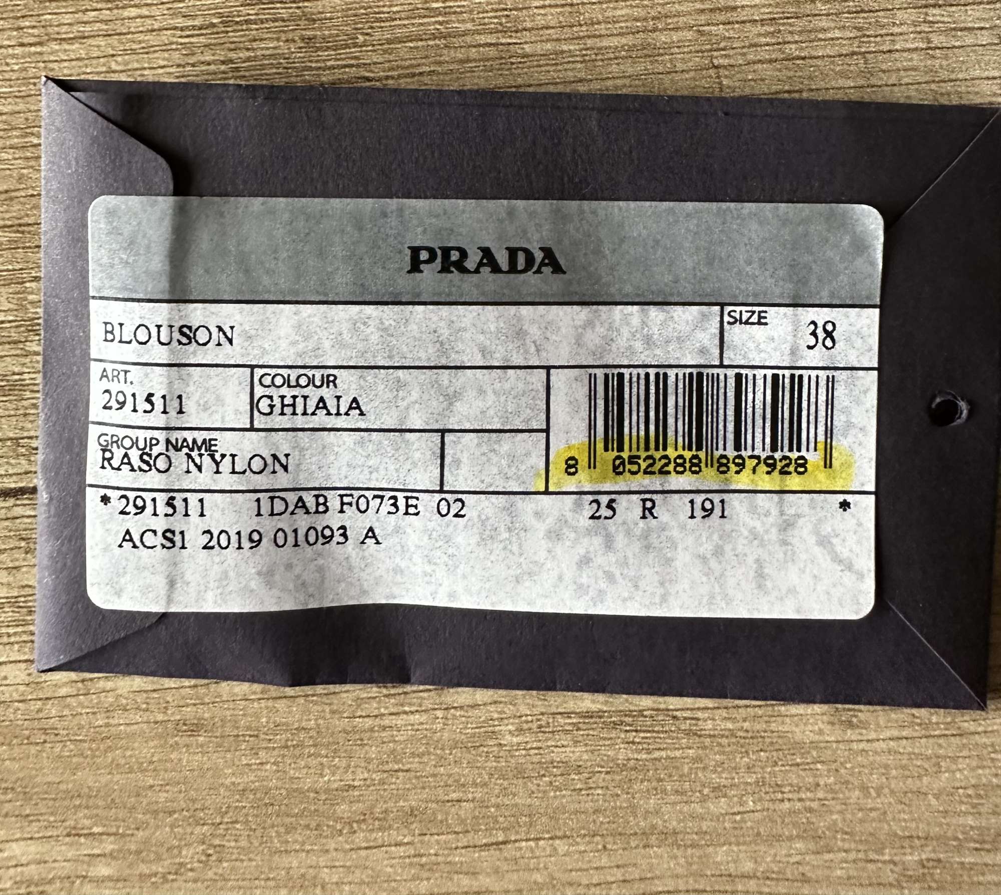Prada nová bunda