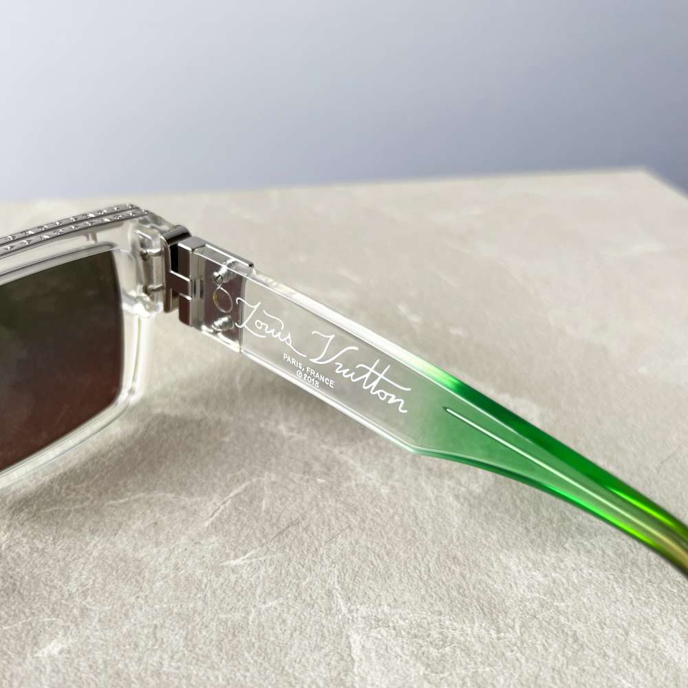 Louis Vuitton x Kusama 1.1 Millionaires slnečné okuliare transparentné v komplet balení