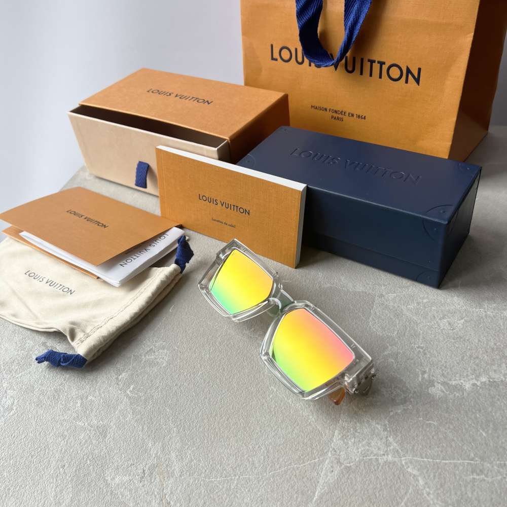 Louis Vuitton x Kusama 1.1 Millionaires slnečné okuliare transparentné v komplet balení