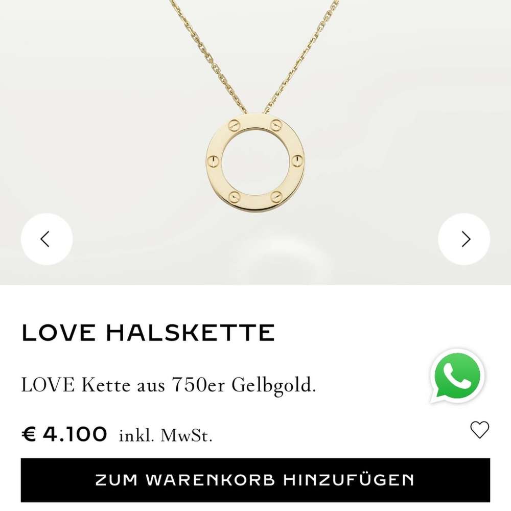 Cartier Love náhrdelník