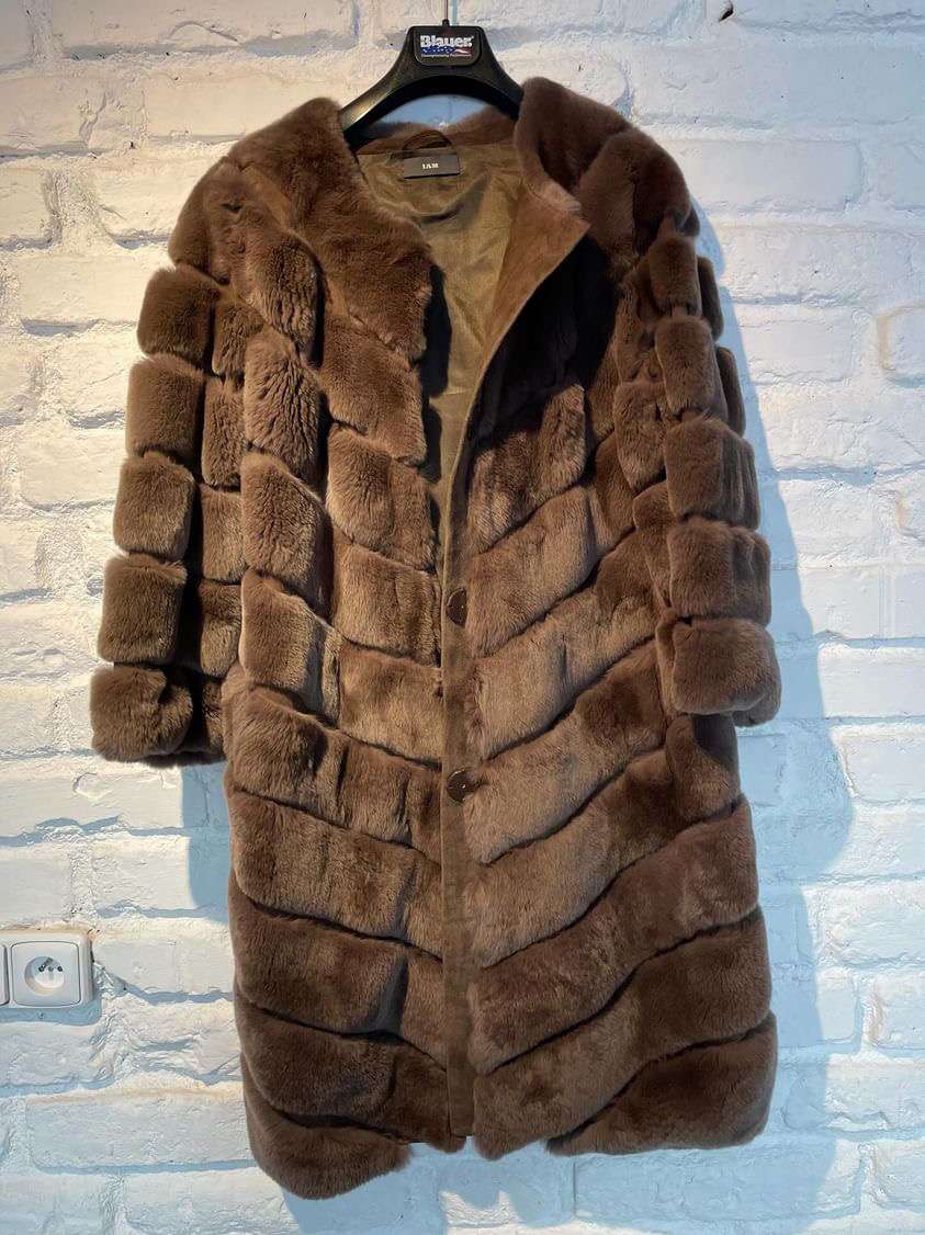 Kabát Rex chocolate Ivana Mentlova