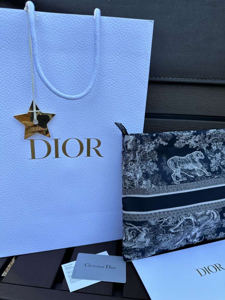 Dior travel Pouch Canvas