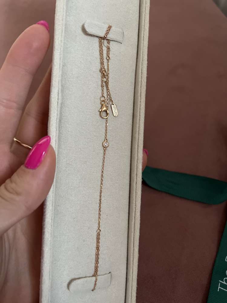 Šperk s ružového zlata a diamant Hand Chain