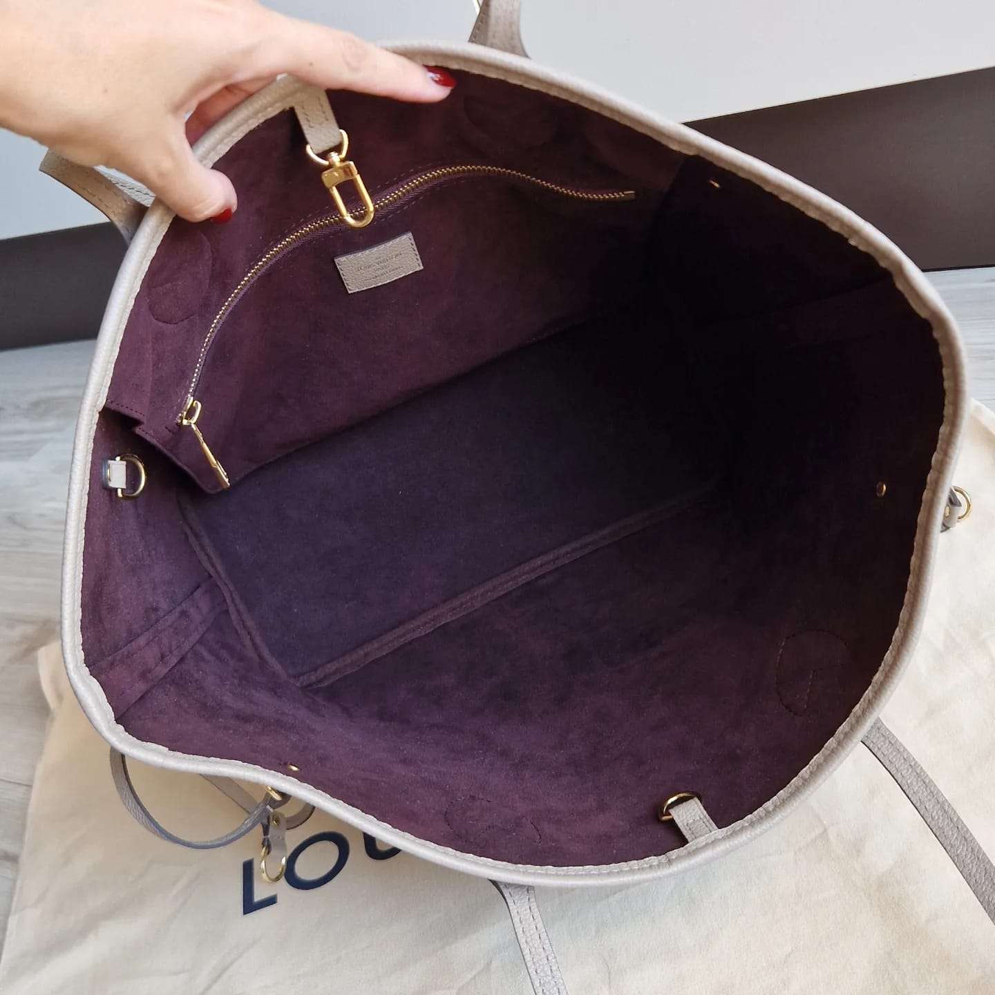 Louis Vuitton neverfull MM Empreintne