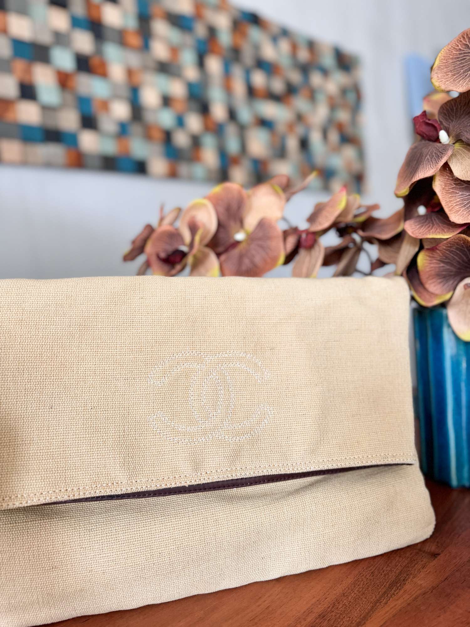 Slamená rafia kabelka Chanel