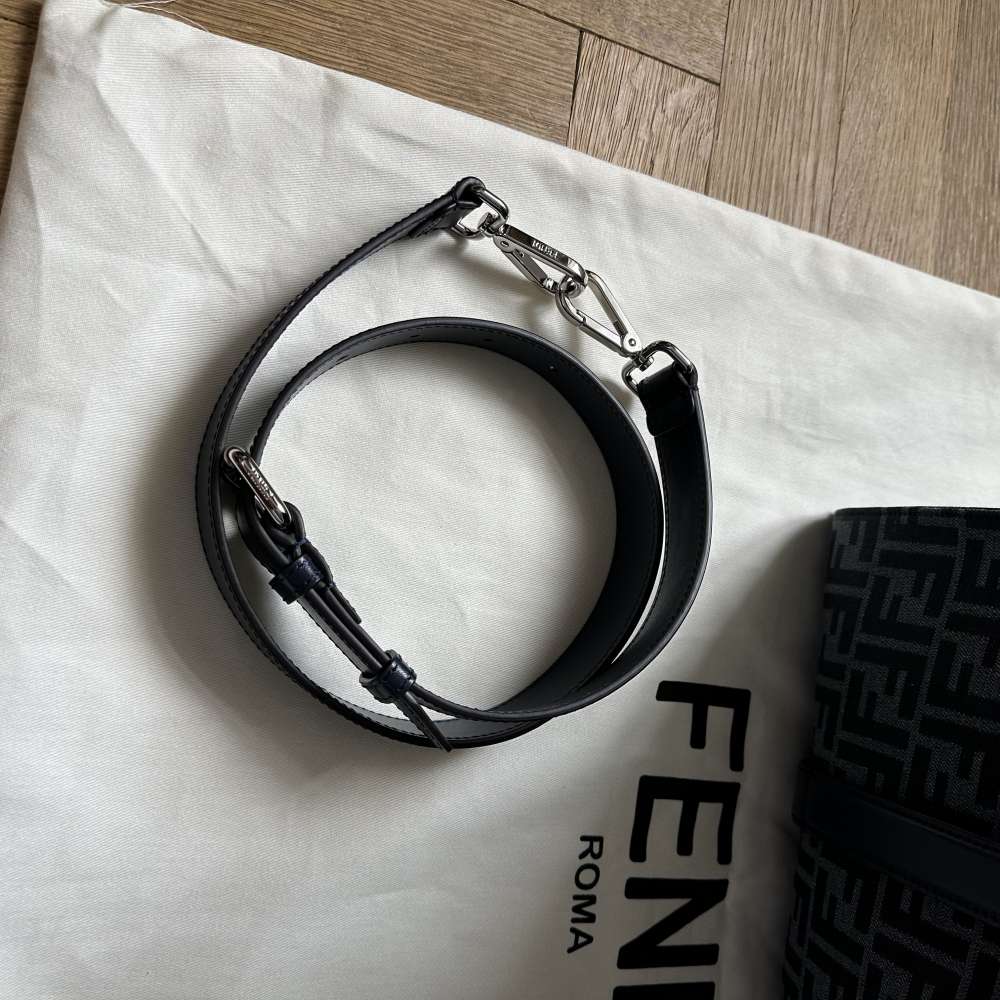 Fendi Blue FF jacquard bag