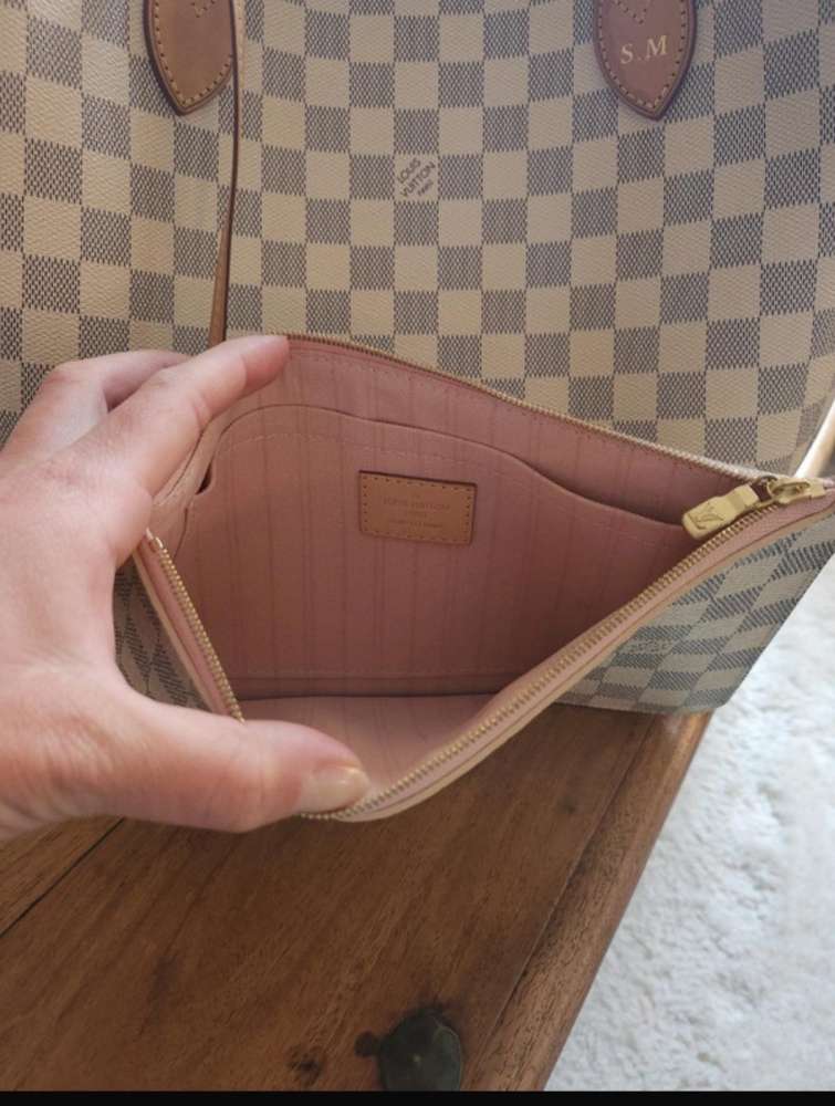Louis Vuitton neverfull damier azur
