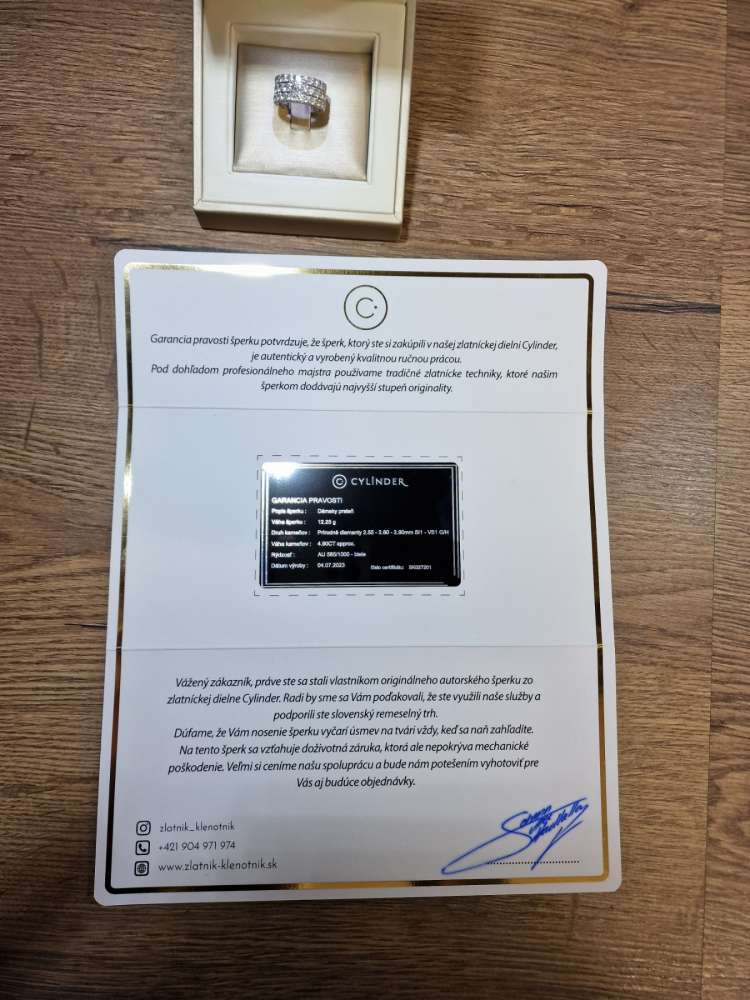 Dámsky prsteň 4.90CT