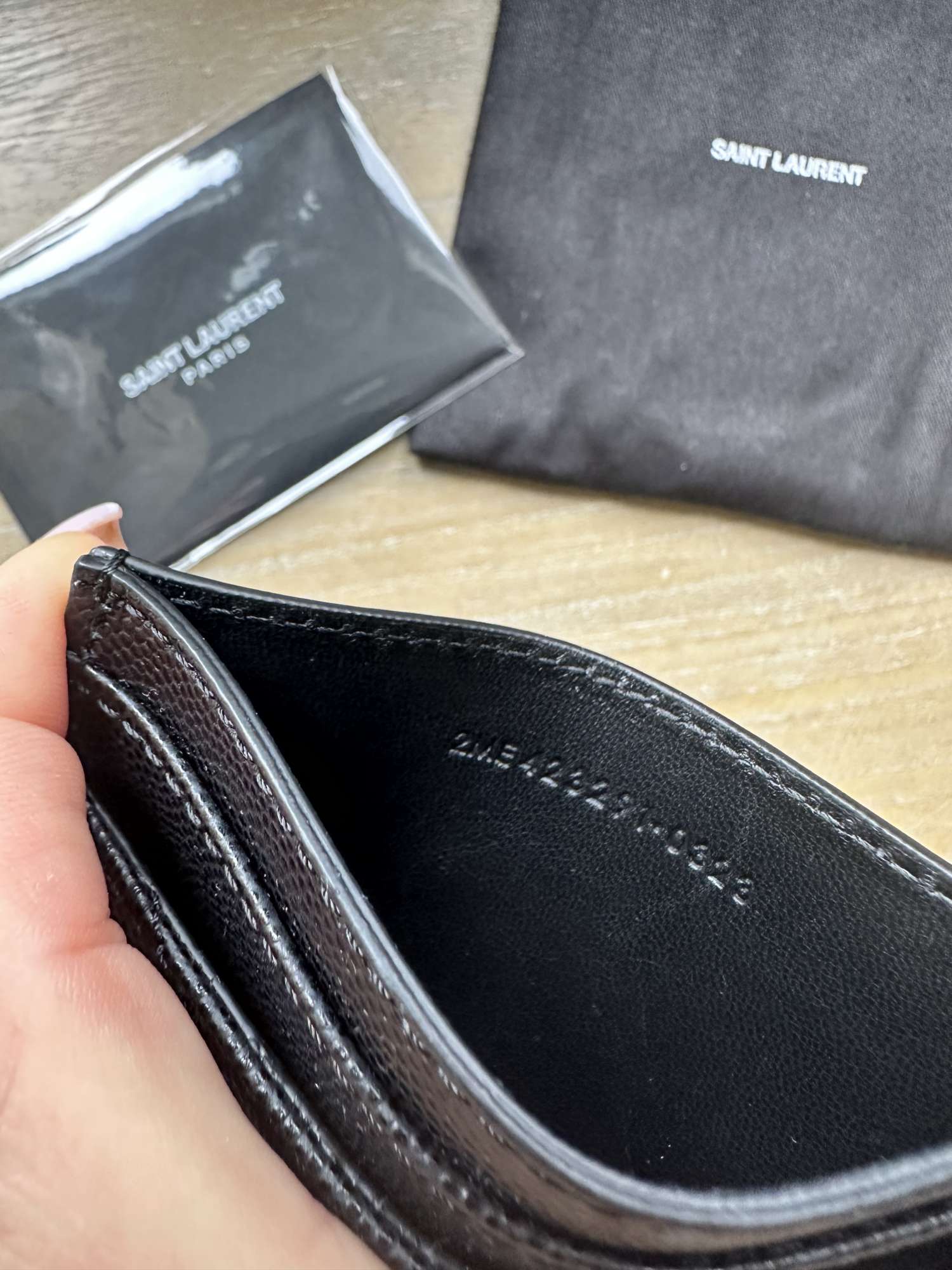 Držiak karty Saint Laurent model Cassandre