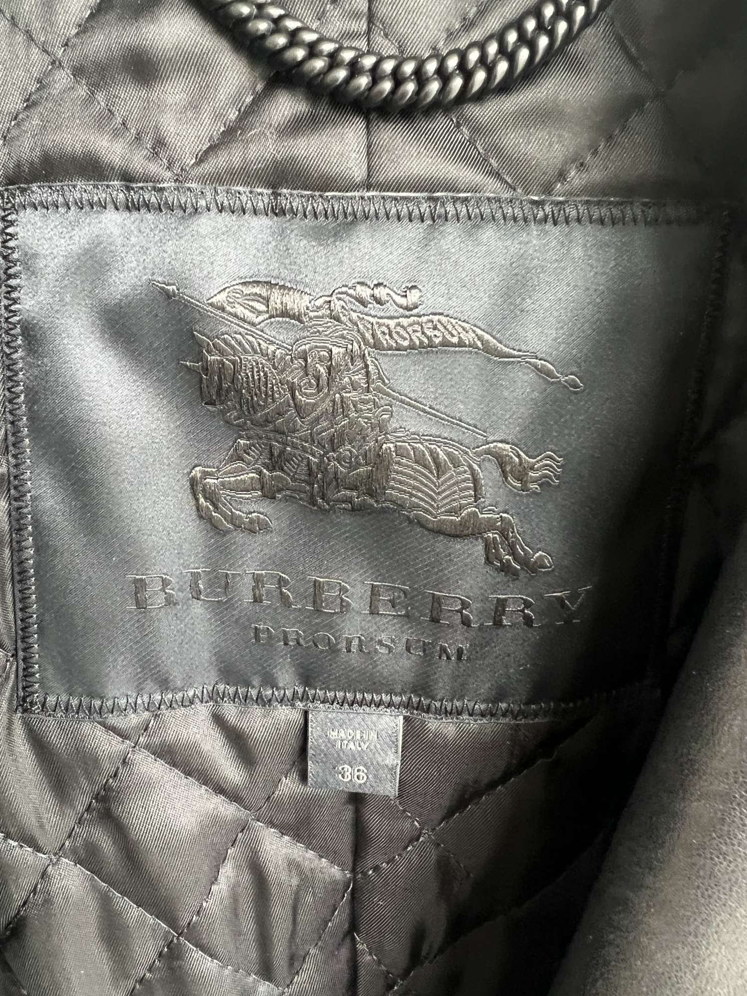 Kožená bunda Burberry