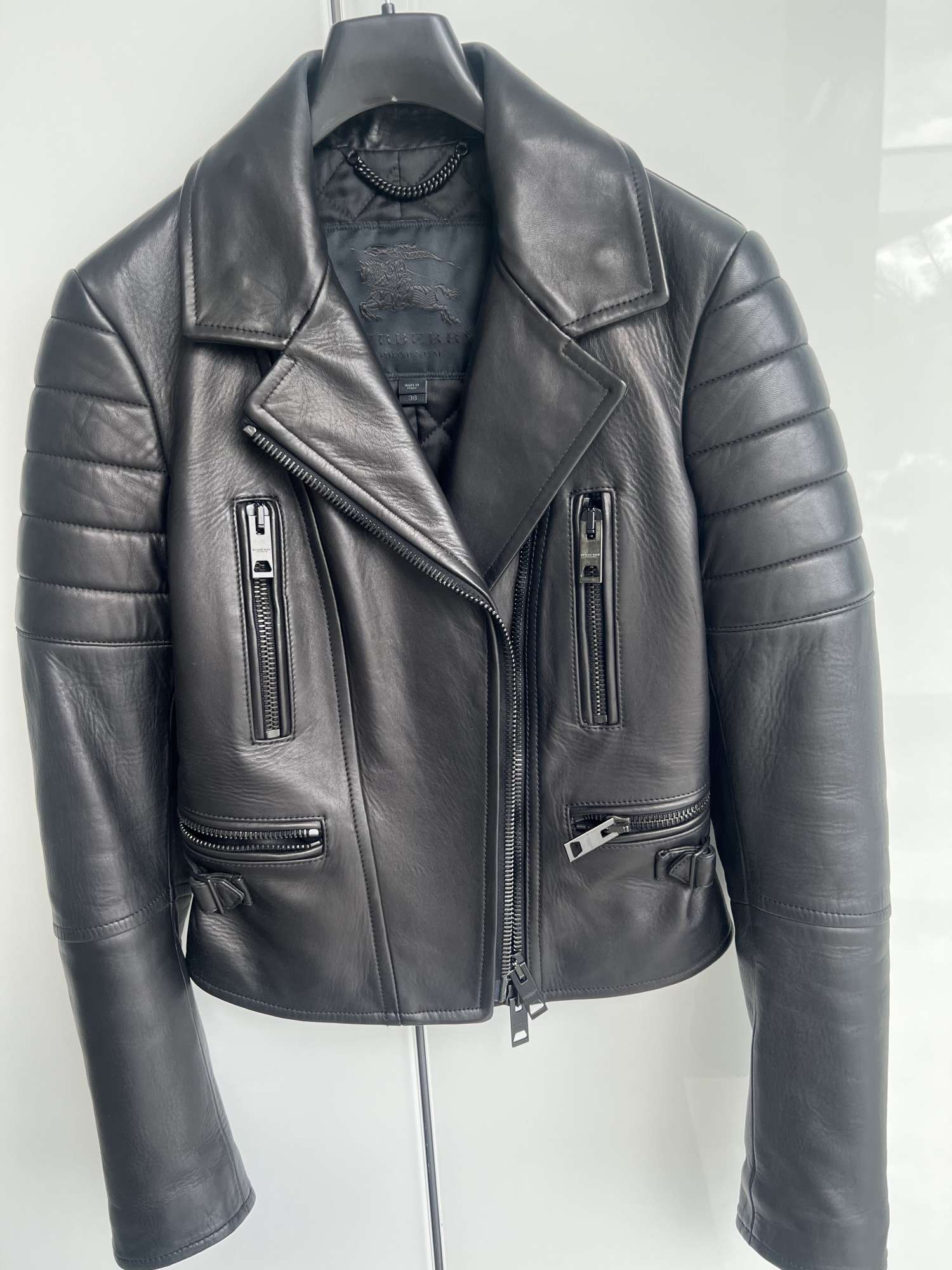 Kožená bunda Burberry