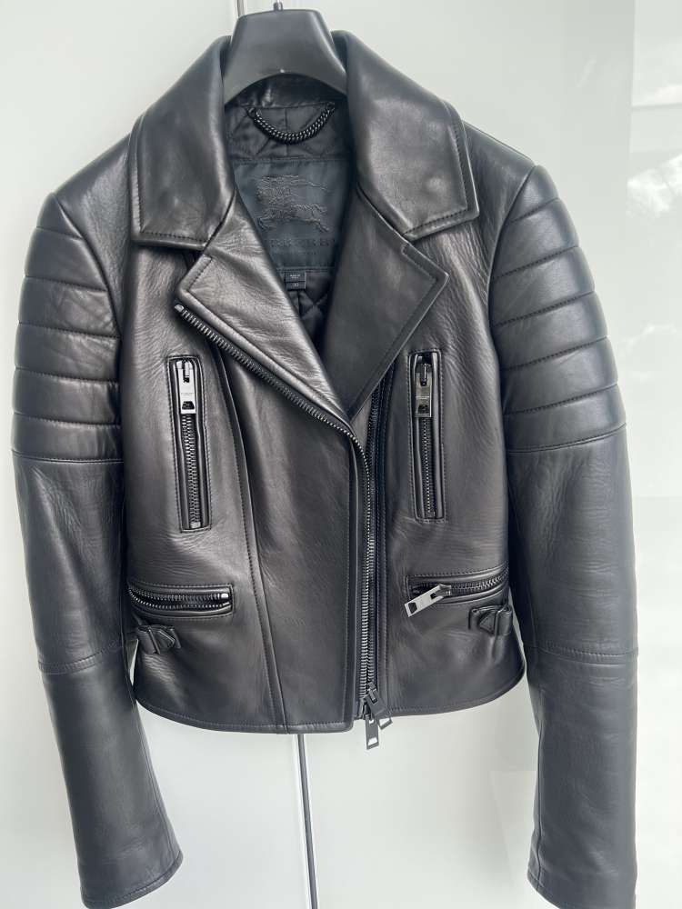 Kožená bunda Burberry