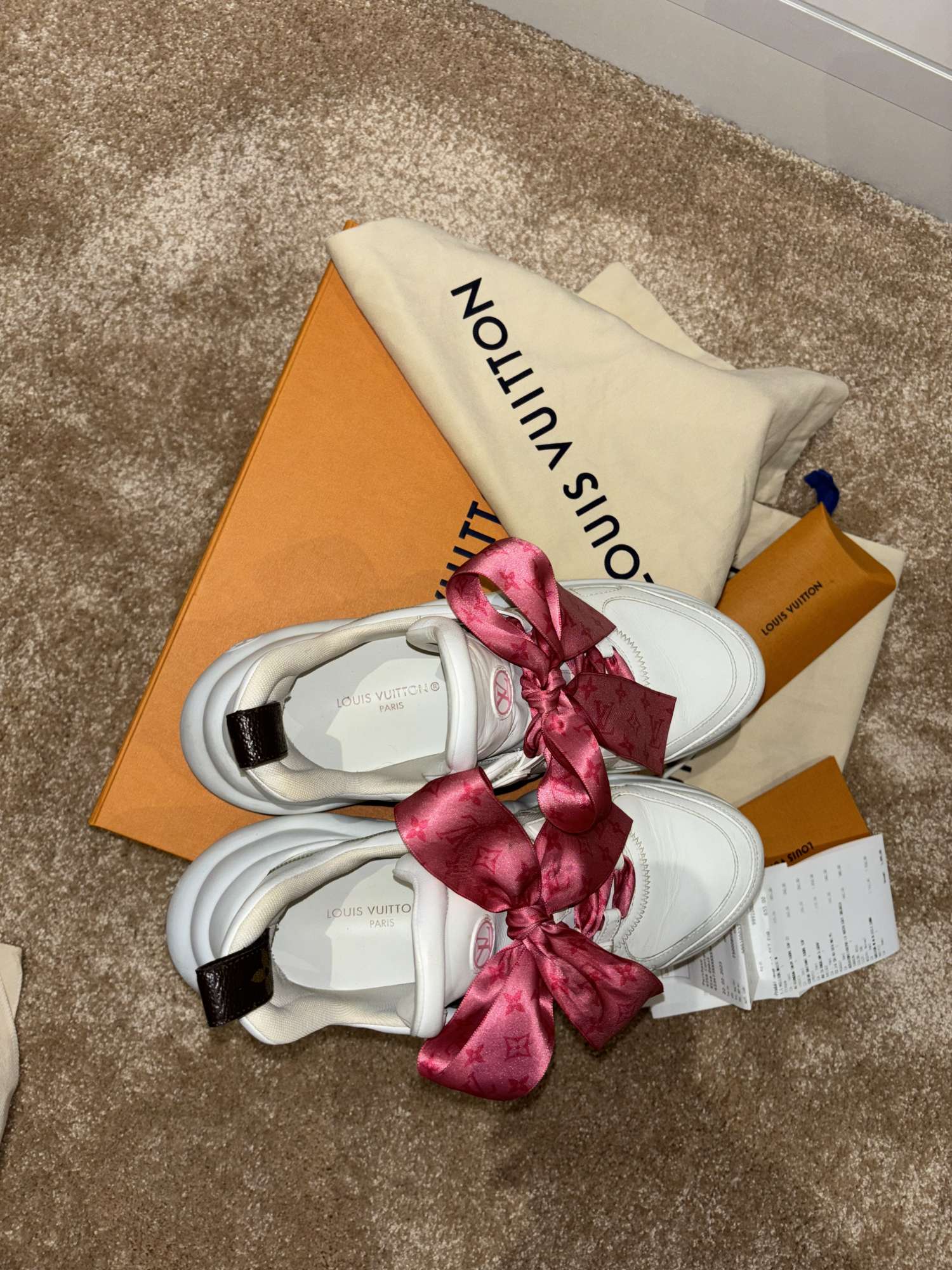 Louis vitton tenisky, komplet balenie
