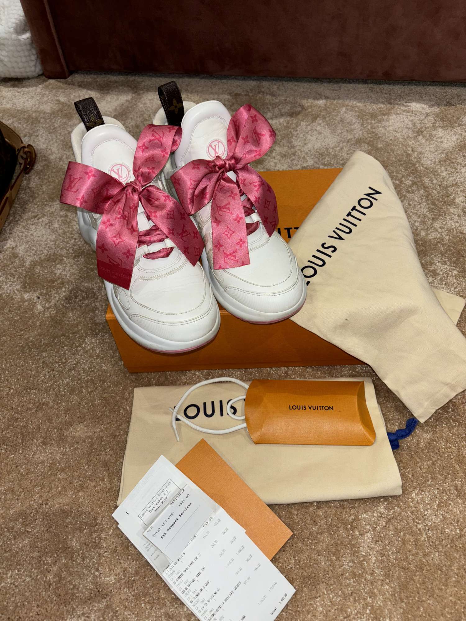 Louis vitton tenisky, komplet balenie