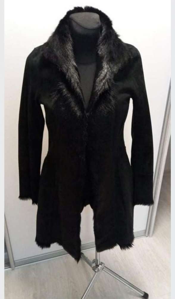 Obojstranný kabat koža a srst