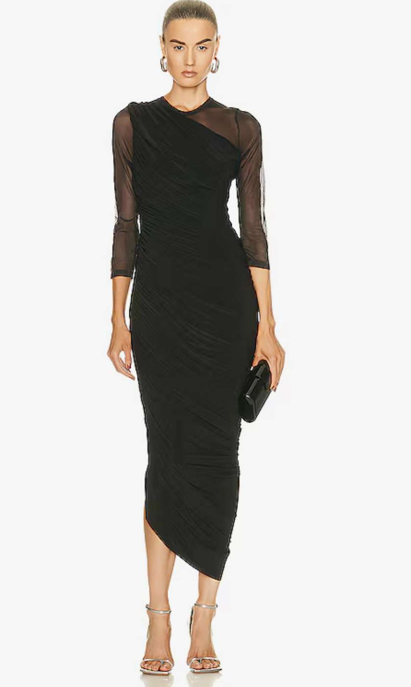 ČIerne šaty Norma Kamali