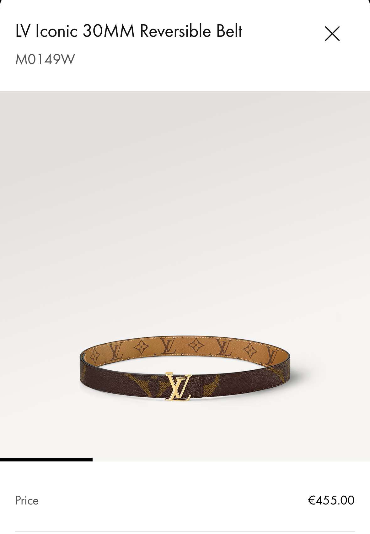 Opasok Louis Vuitton vel. 80