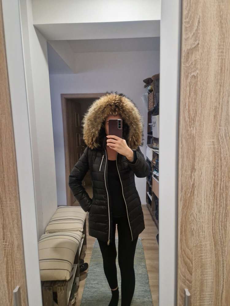 Bunda s pravou kožušinkou