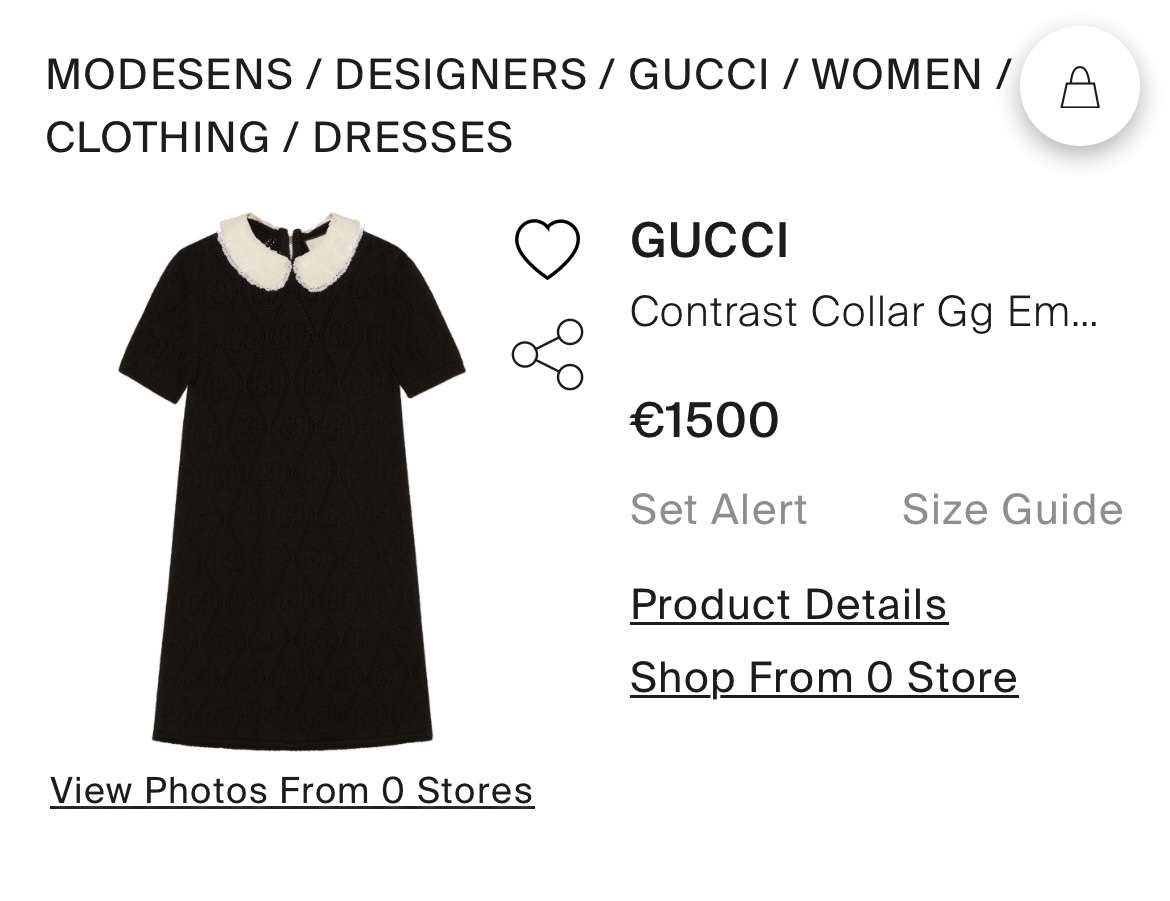 Gucci saty velkost S