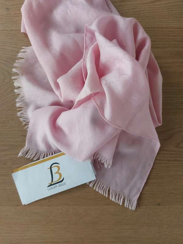 Šál Gucci - pink logo shawl
