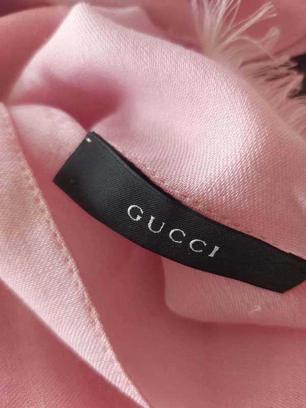 Šál Gucci - pink logo shawl