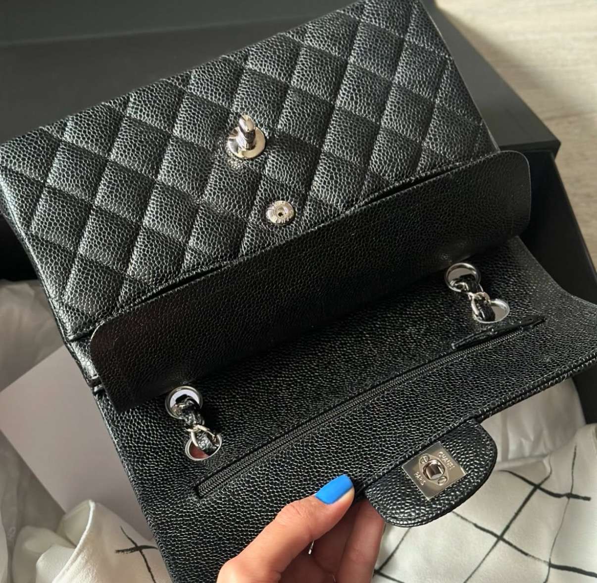Chanel classic small PHW