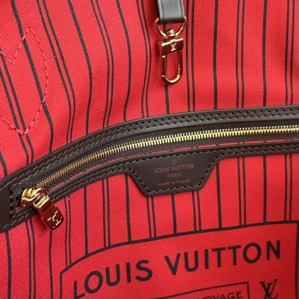 LOUIS VUITTON Neverfull MM Damier Cherry
