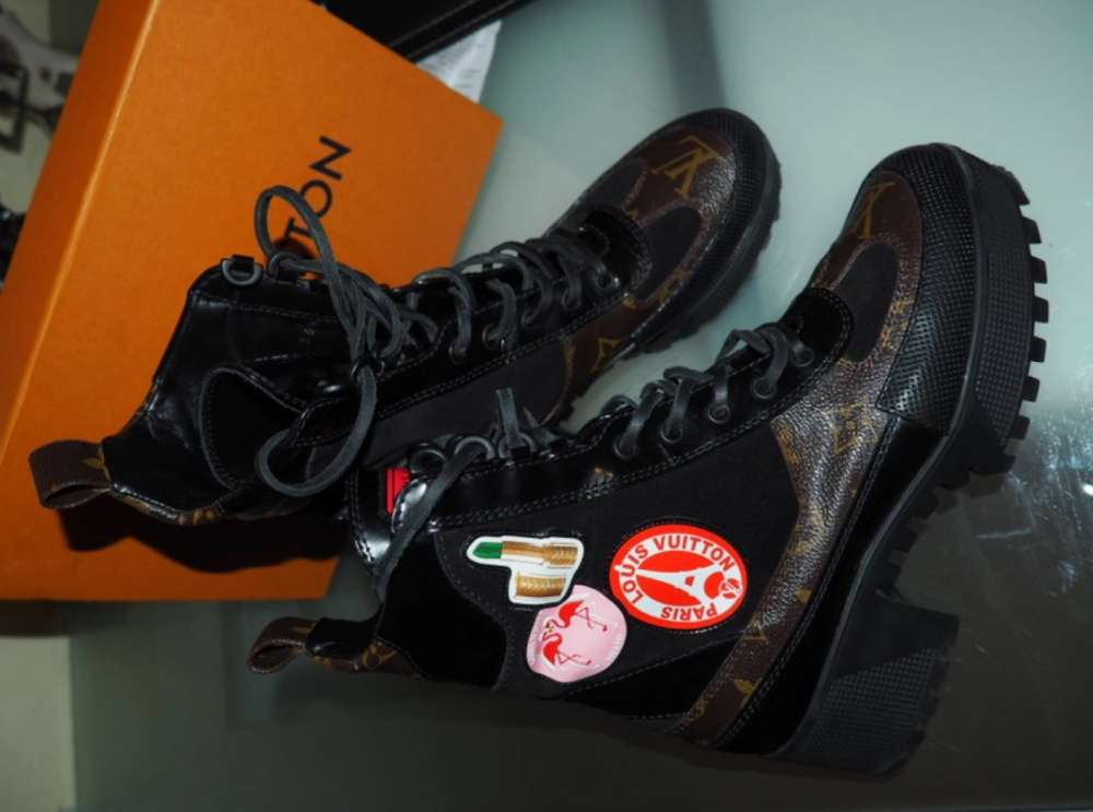 Louis Vuitton Laureate ankle leather desert boots