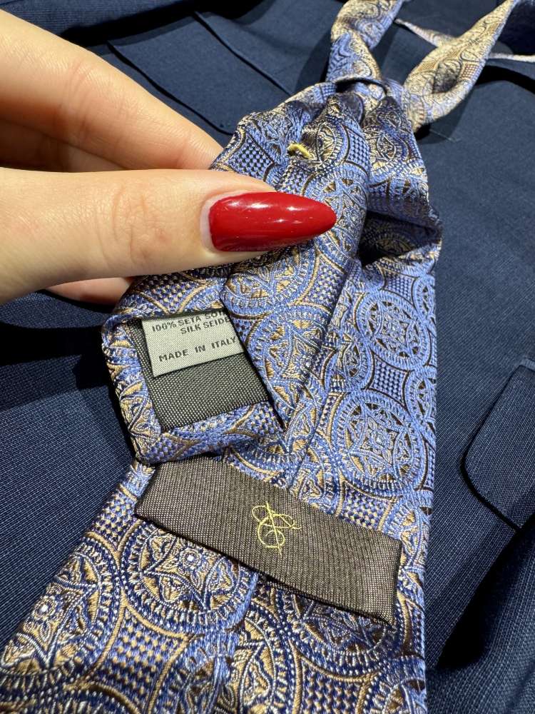 Pánský tmavomodrý oblek Canali