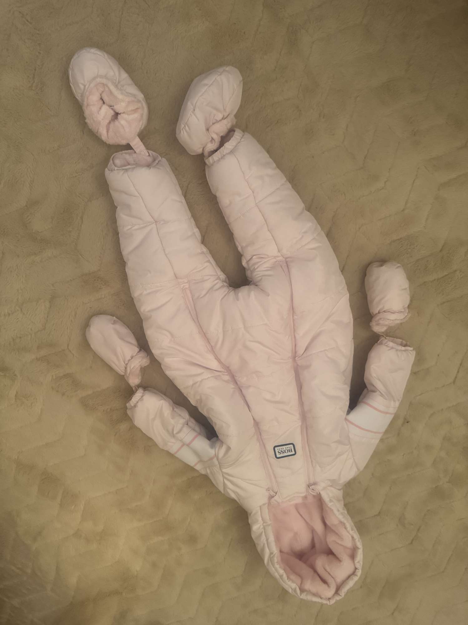 Ovérall dievčenské ružové Hugo boss