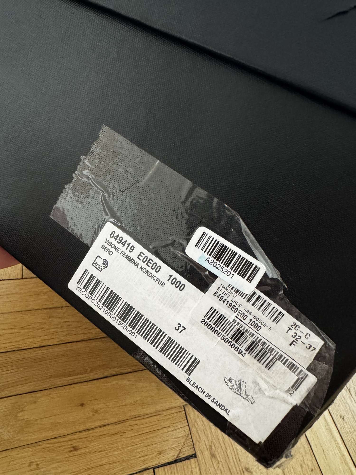 Saint laurent mink fur sandals