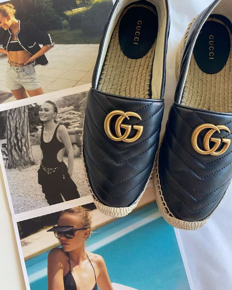 Espadrilky s logom Gucci Marmont