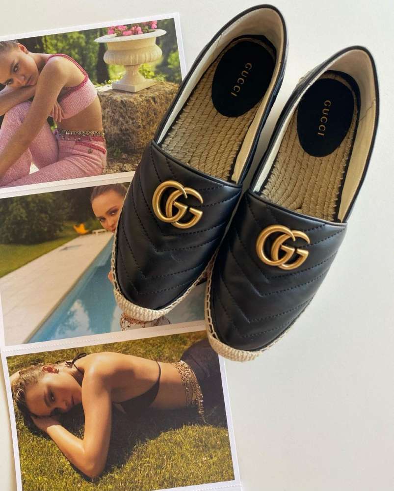 Espadrilky s logom Gucci Marmont