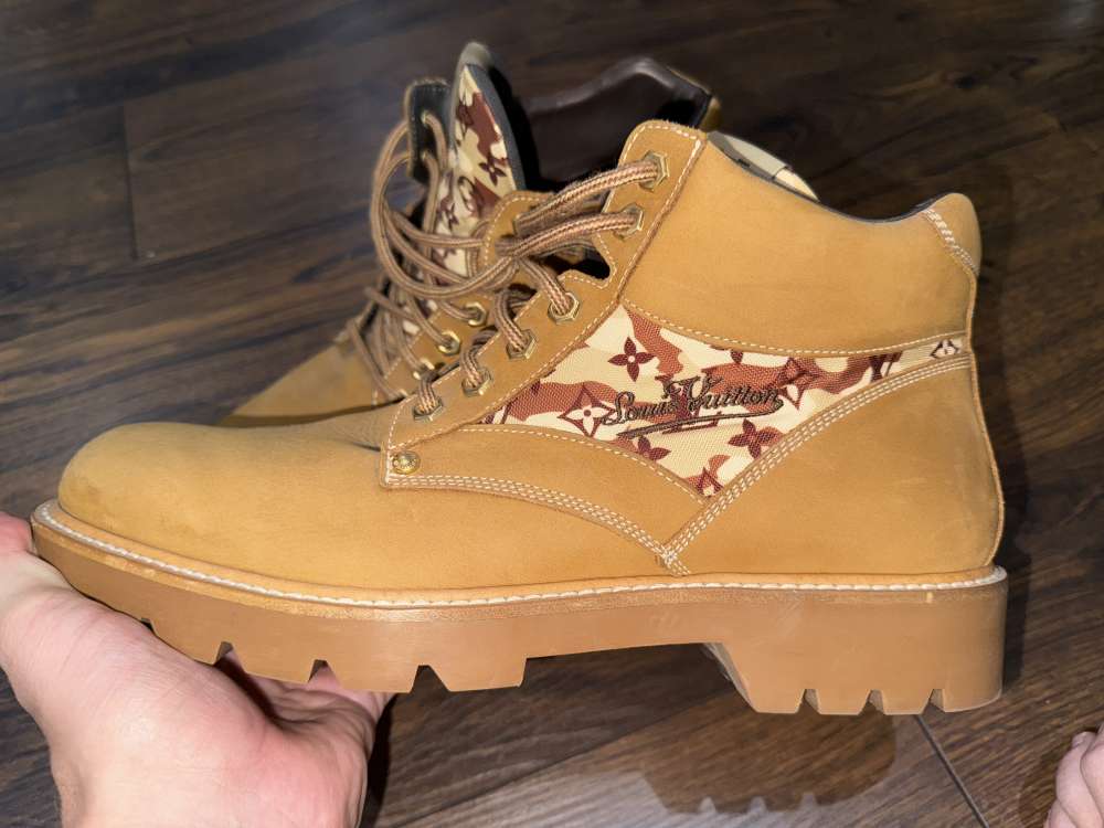 Louis Vuitton - Hnedé členkové topánky Oberkampf