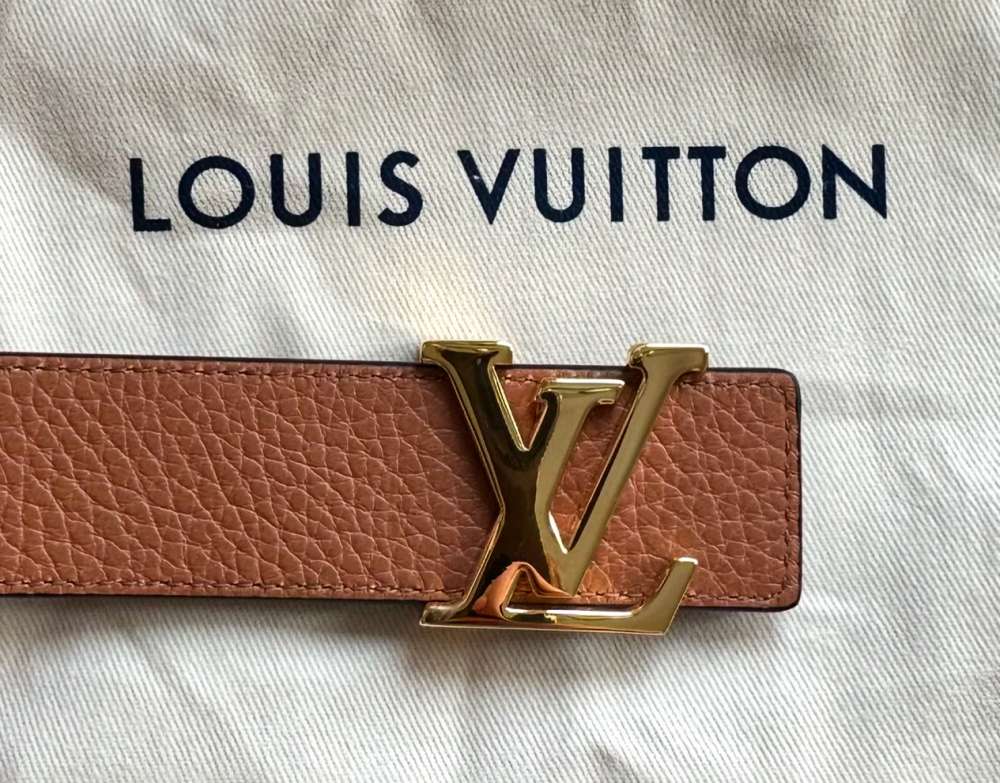 Nový opasok Louis Vuitton model Initiales 3 cm dvojlícny 85