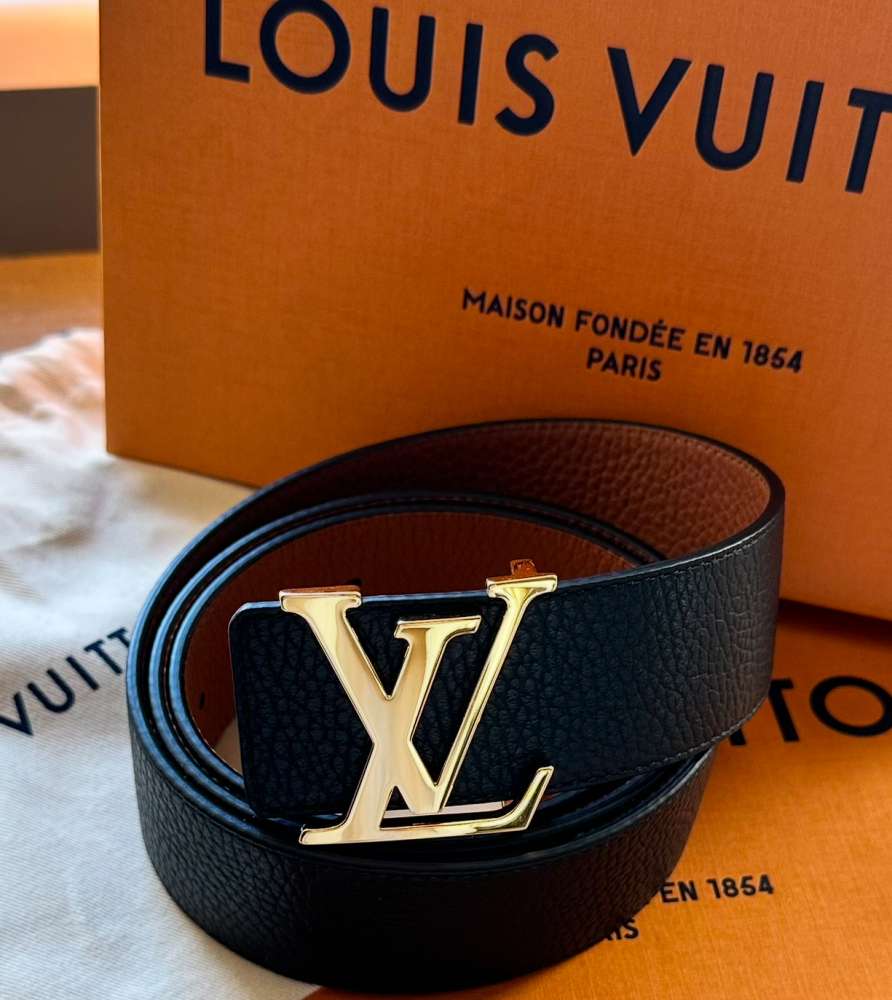 Nový opasok Louis Vuitton model Initiales 4 cm veľkosť 95 cm