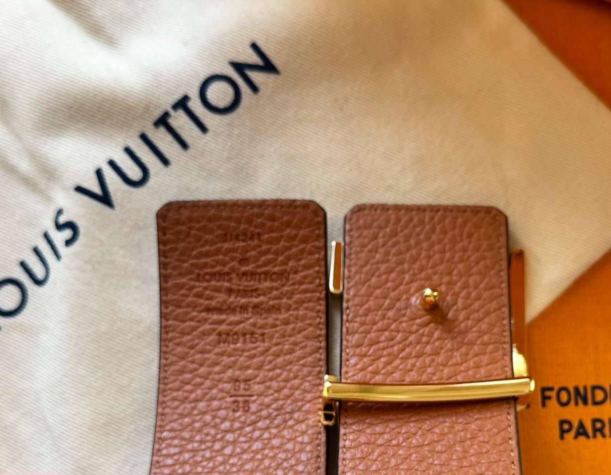 Nový opasok Louis Vuitton model Initiales 4 cm veľkosť 95 cm