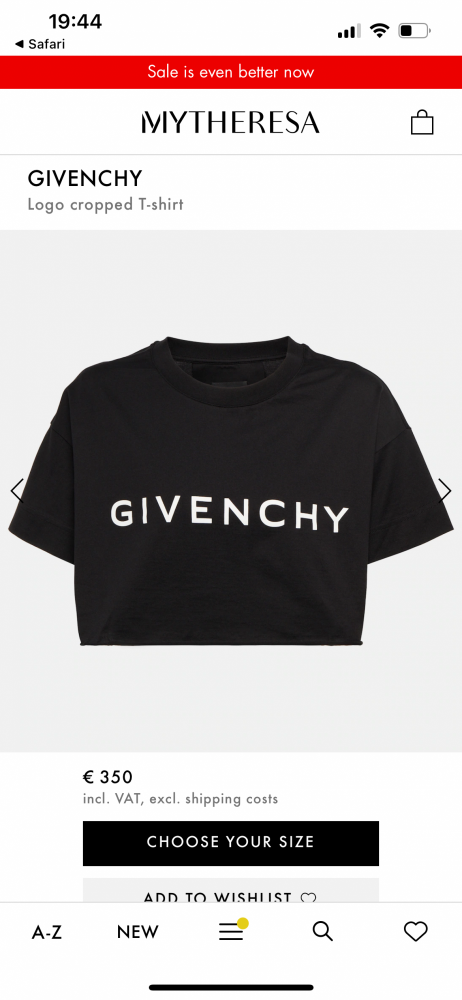 Givenchy crop top