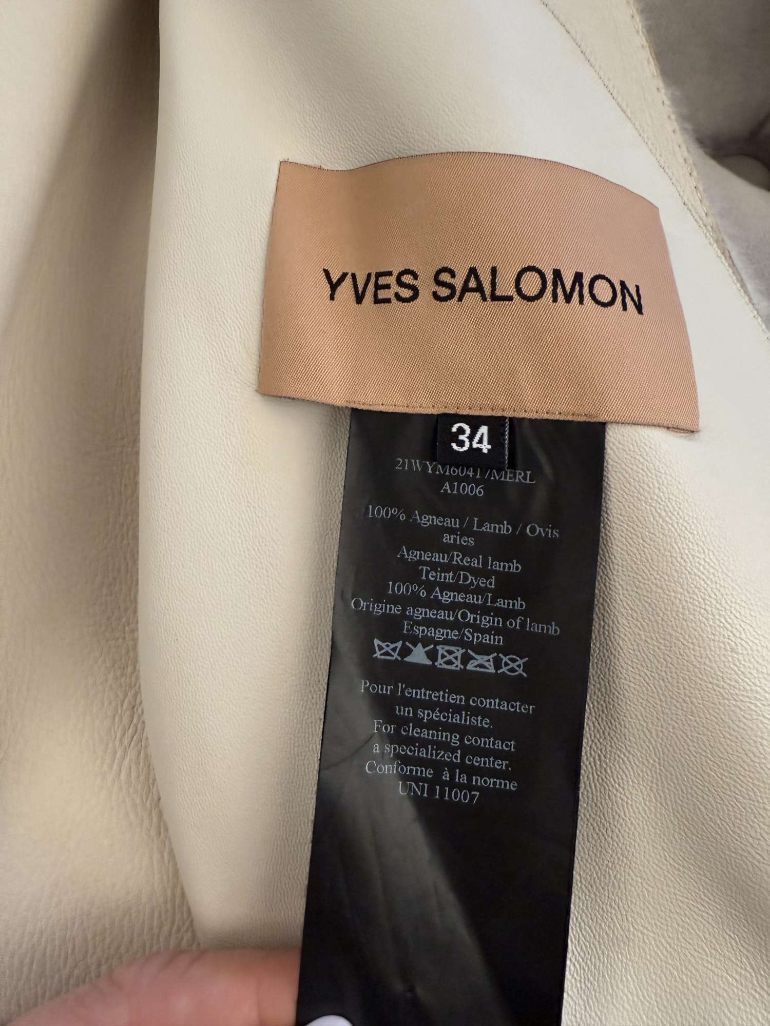 Kožuch z jahňacin Yves Salomon